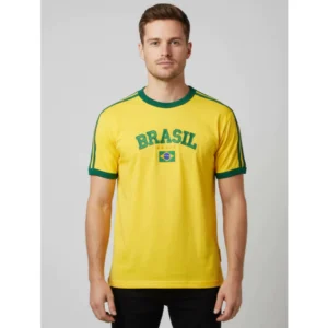Camiseta Masculina Estampada Algodão Premium Retrô Brasil